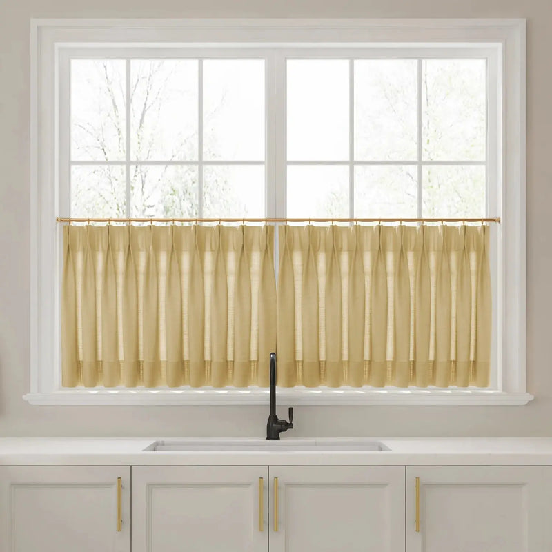 Liz Linen Pleated Cafe Curtains?-TWOPAGES