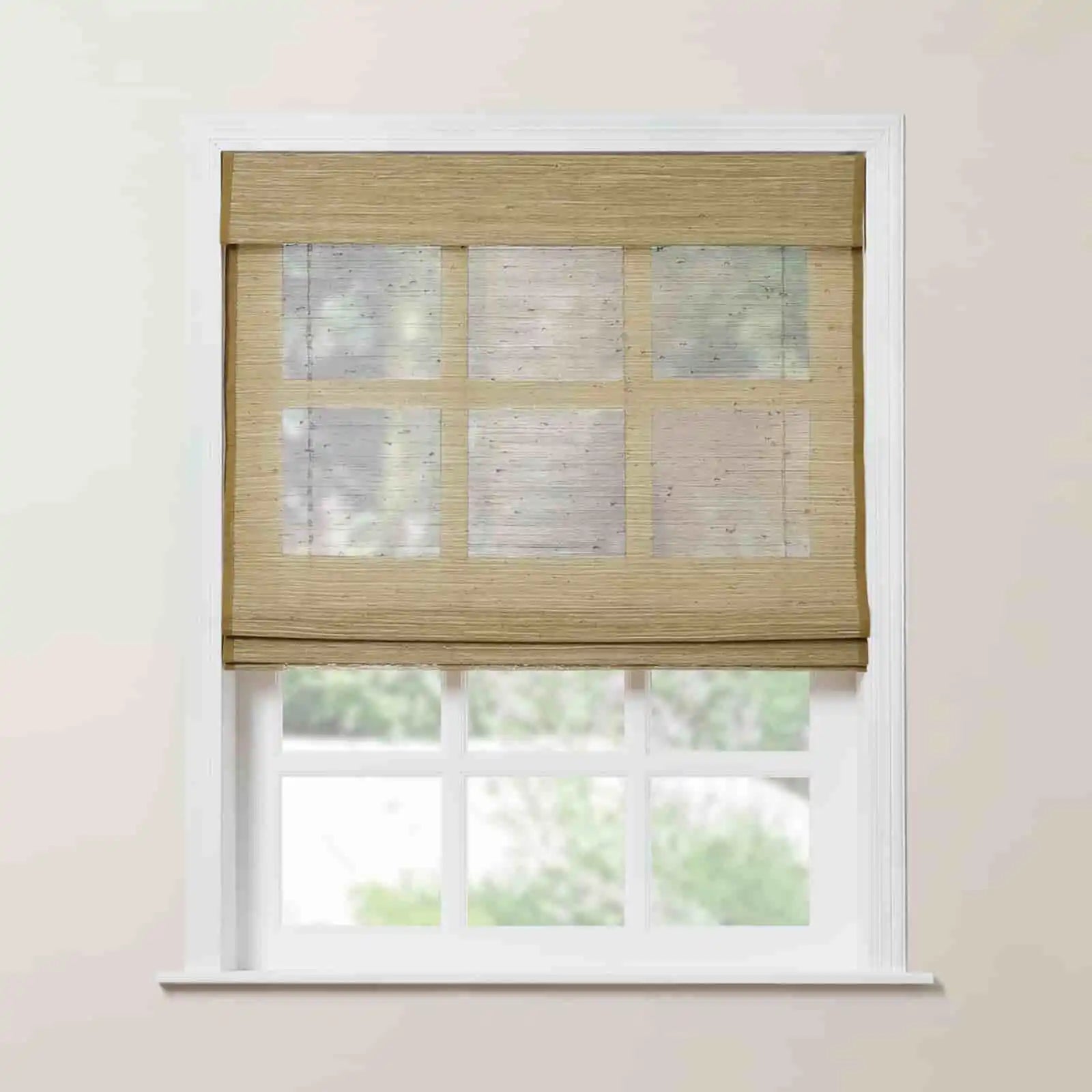 Rae Natural Jute Flax Woven Blind - Khaki TWOPAGES CURTAINS