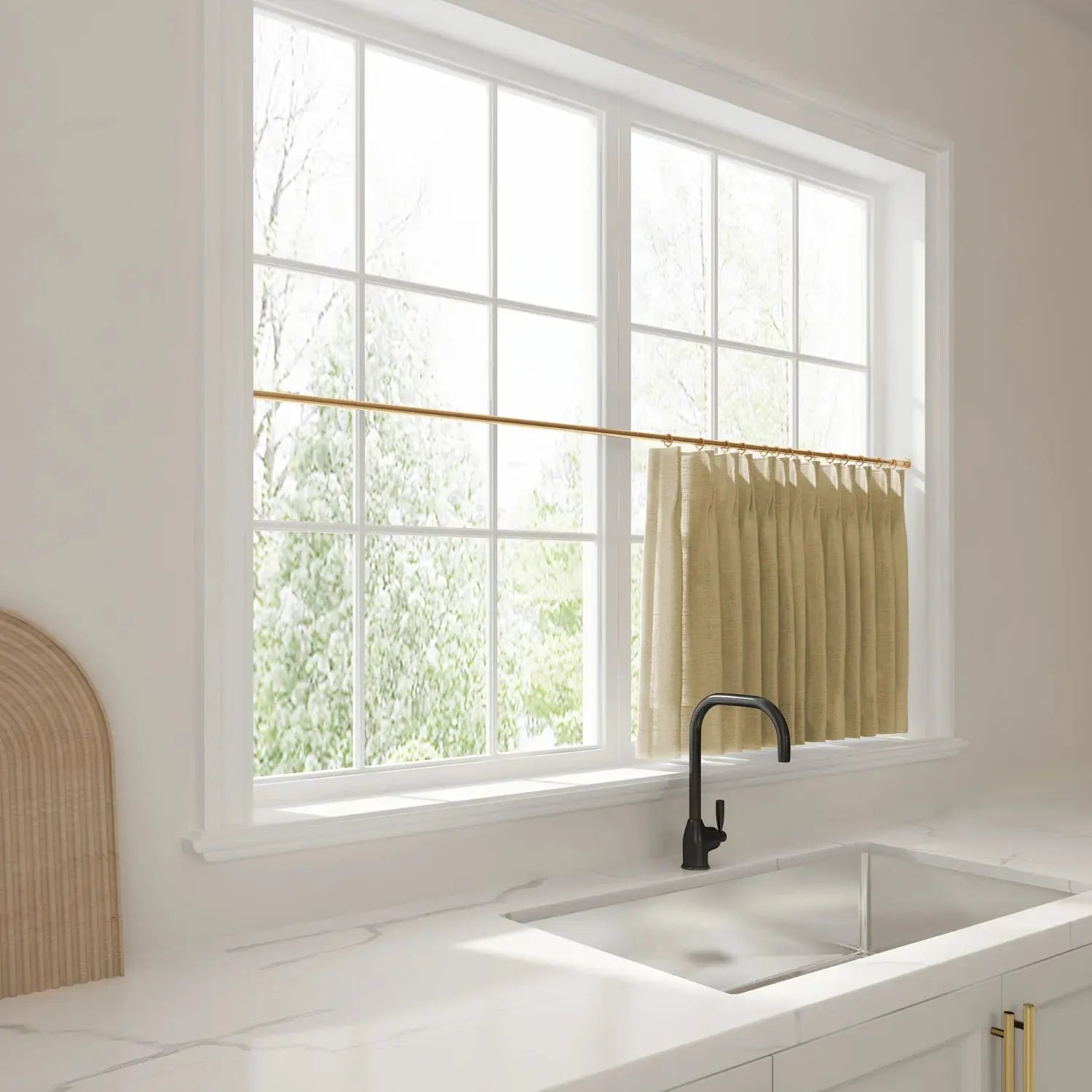 Liz Linen Pleated Cafe Curtains?-TWOPAGES