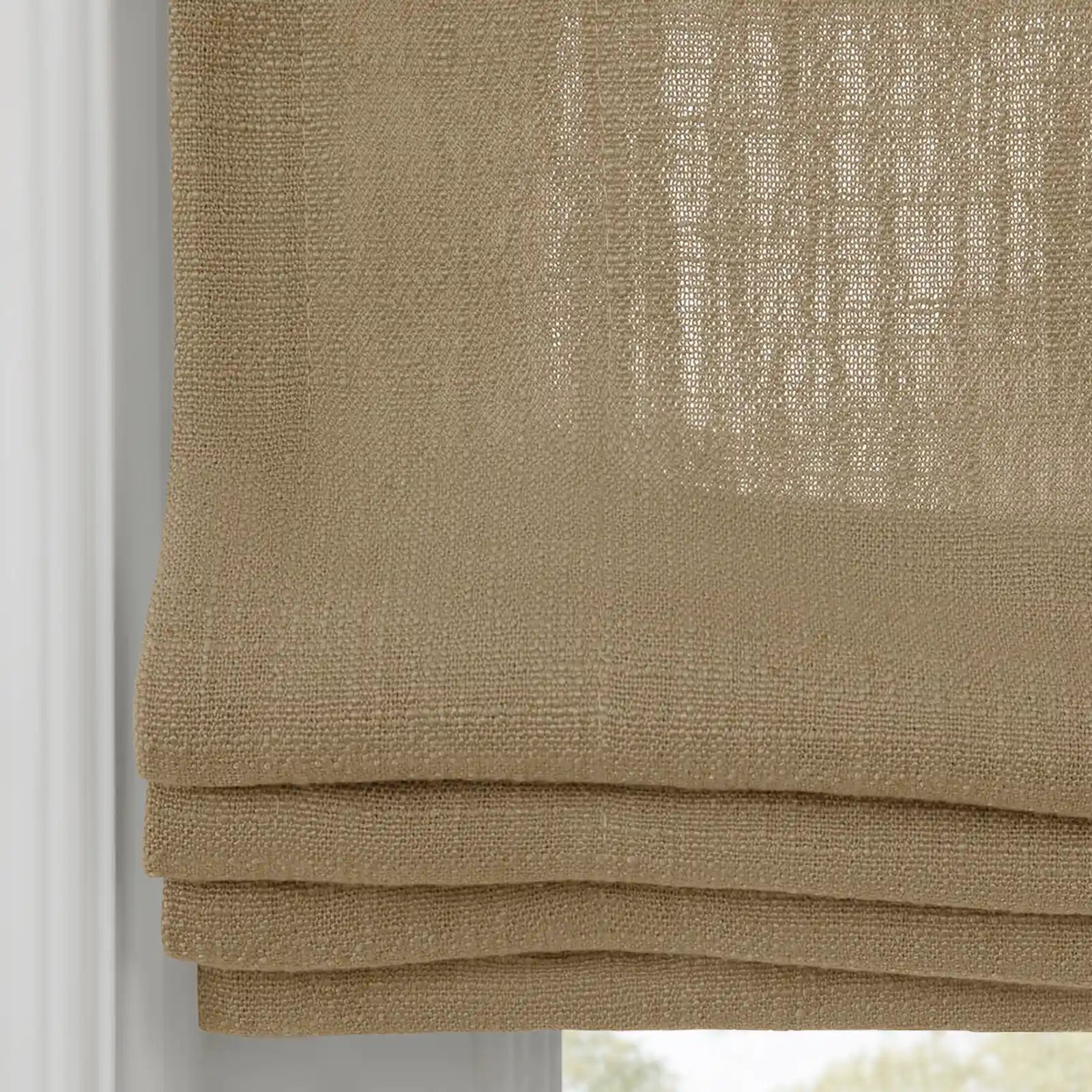 Liz Linen Flat Roman Blind Cord Lift