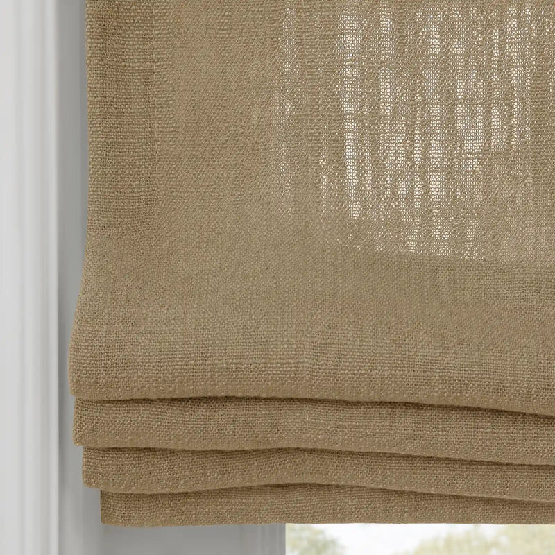 Liz Linen Flat Roman Blind Cord Lift