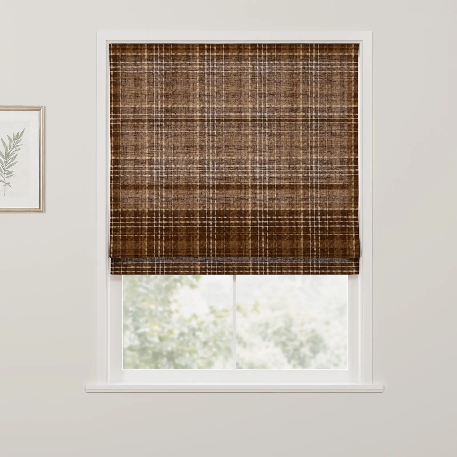 Kim Morrow Printed Cotton Roman Blind Cordless