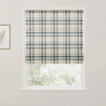 Kim Morrow Western Plaid Cotton Roman Shade Cordless- -TWOPAGES