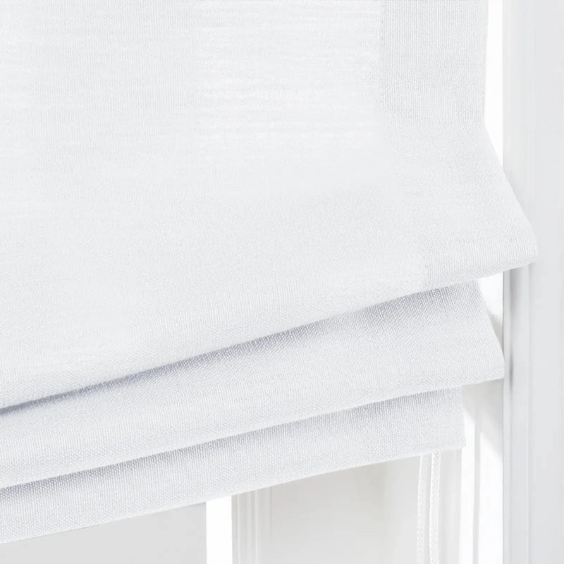 Custom Relaxed Roman Shades Cord Lift -TWOPAGES