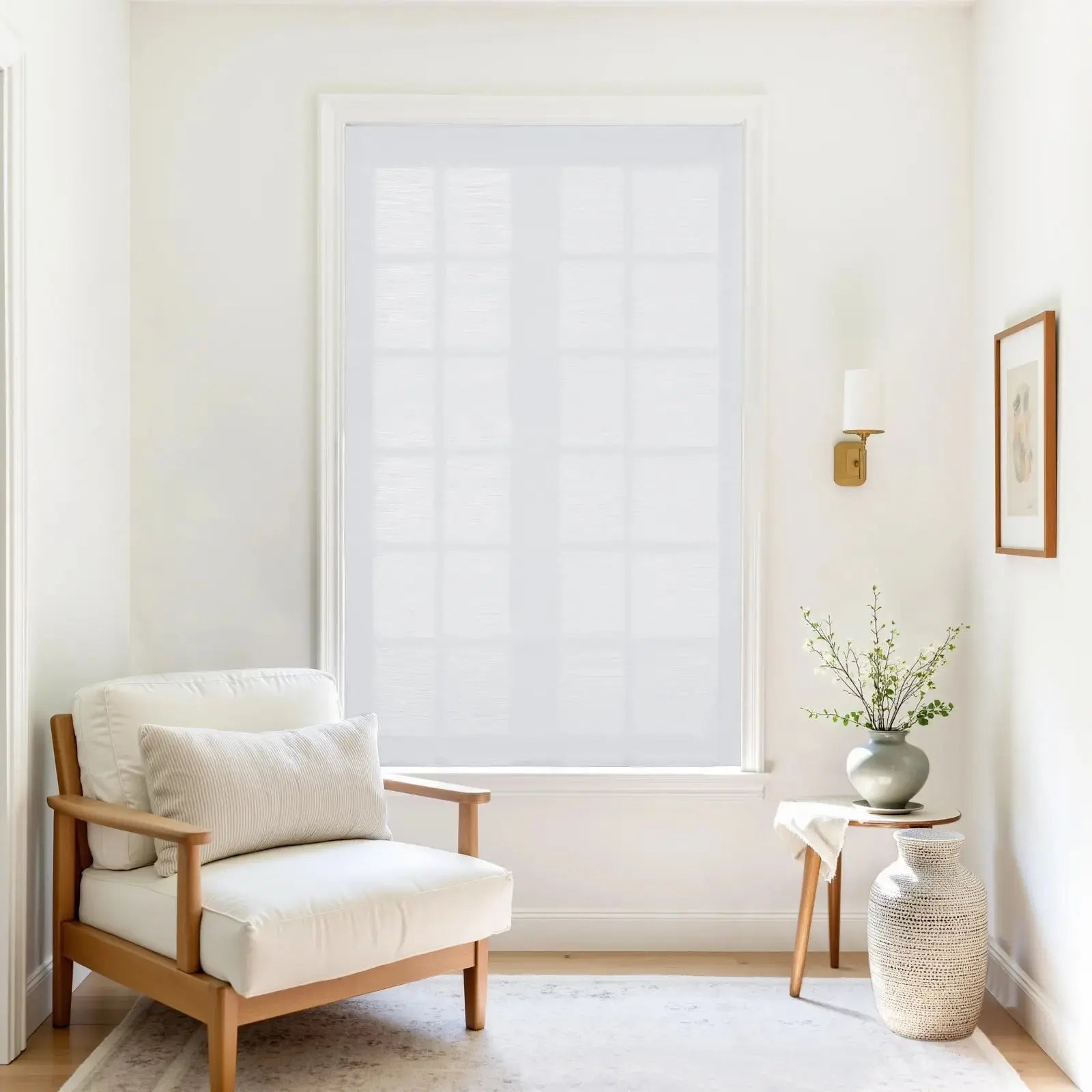 Custom Relaxed Roman Shades Cord Lift -TWOPAGES