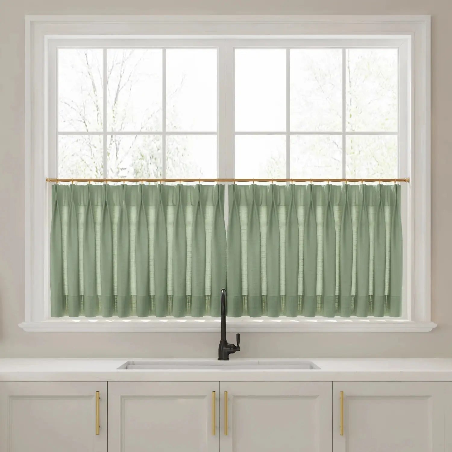 Liz Linen Pleated Cafe Curtains?-TWOPAGES