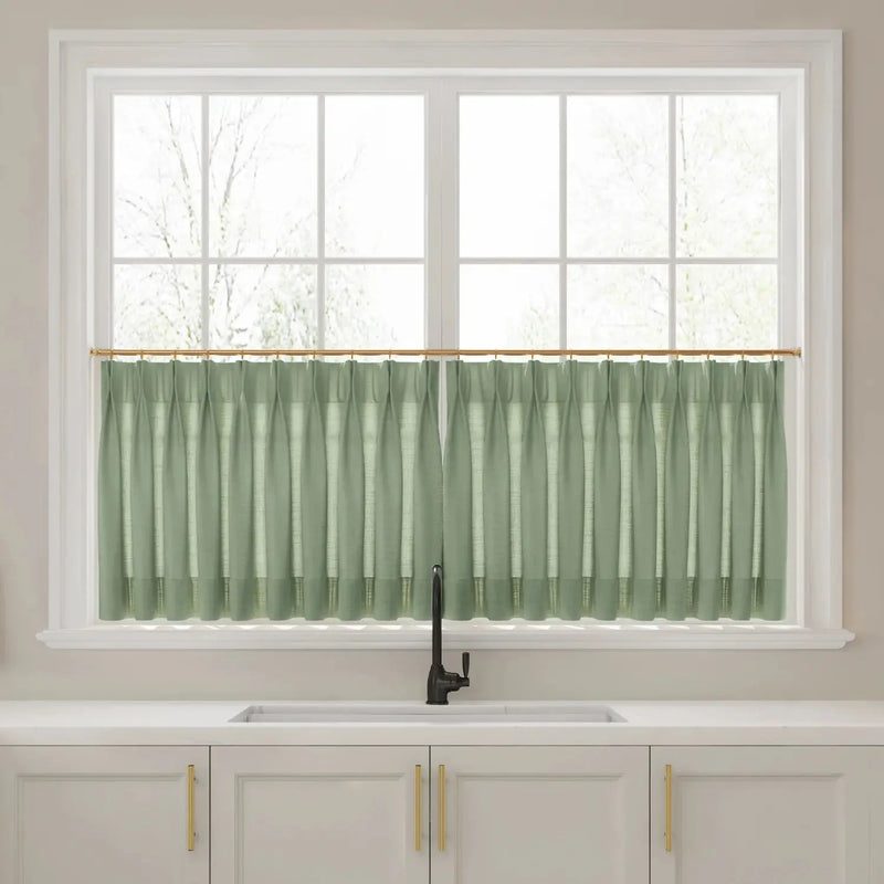 Liz Linen Pleated Cafe Curtains?-TWOPAGES