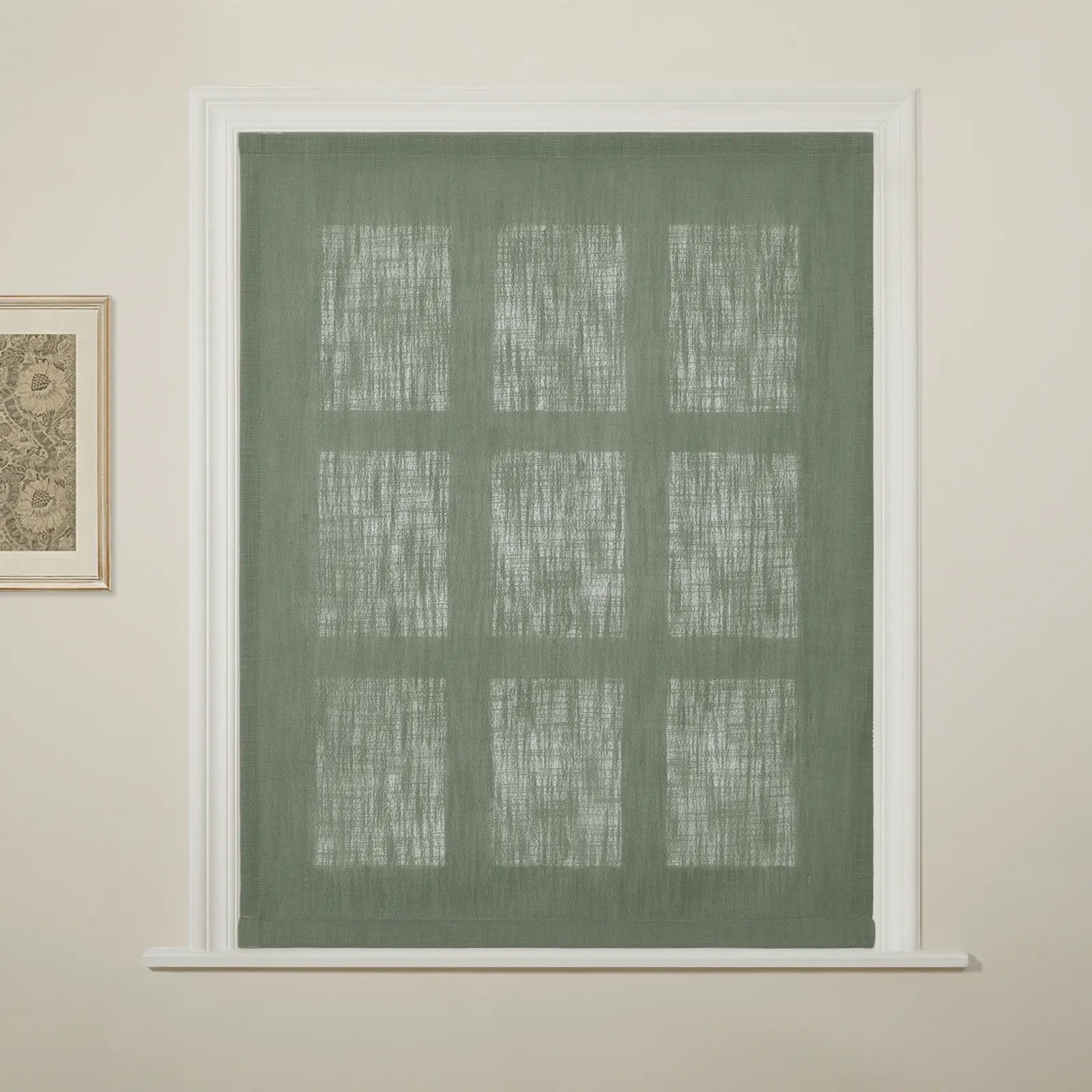 Liz Linen Flat Roman Blind Cord Lift