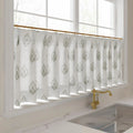 Stefana Silber Print Linen Pleated Cafe Curtains-?-TWOPAGES