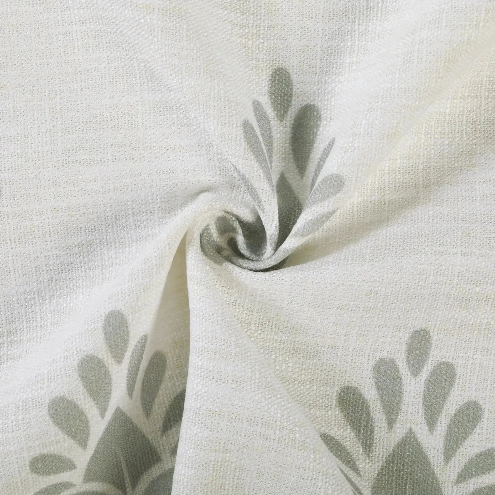 Stefana Silber Print Linen Blend Curtain Drapery Pleated?-TWOPAGES