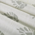 Stefana Silber Print Linen Blend Curtain Drapery Pleated?-TWOPAGES