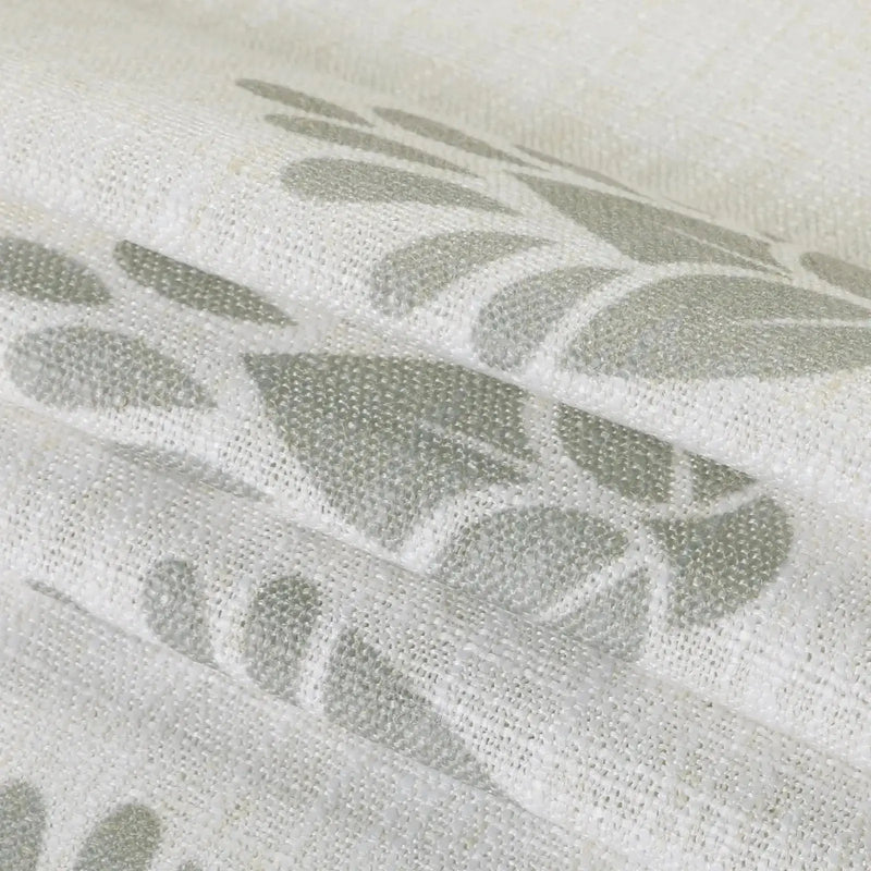 Stefana Silber Print Linen Blend Curtain Drapery Pleated?-TWOPAGES