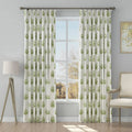 Stefana Silber Print Linen Blend Curtain Drapery Pleated?-TWOPAGES