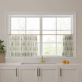 Stefana Silber Print Linen Pleated Cafe Curtains-?-TWOPAGES
