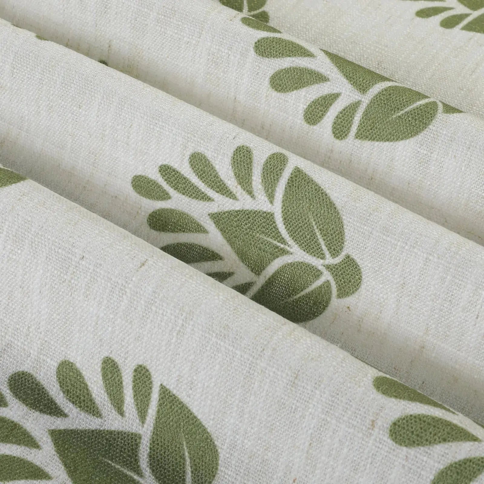 Stefana Silber Print Linen Blend Curtain Drapery Pleated?-TWOPAGES