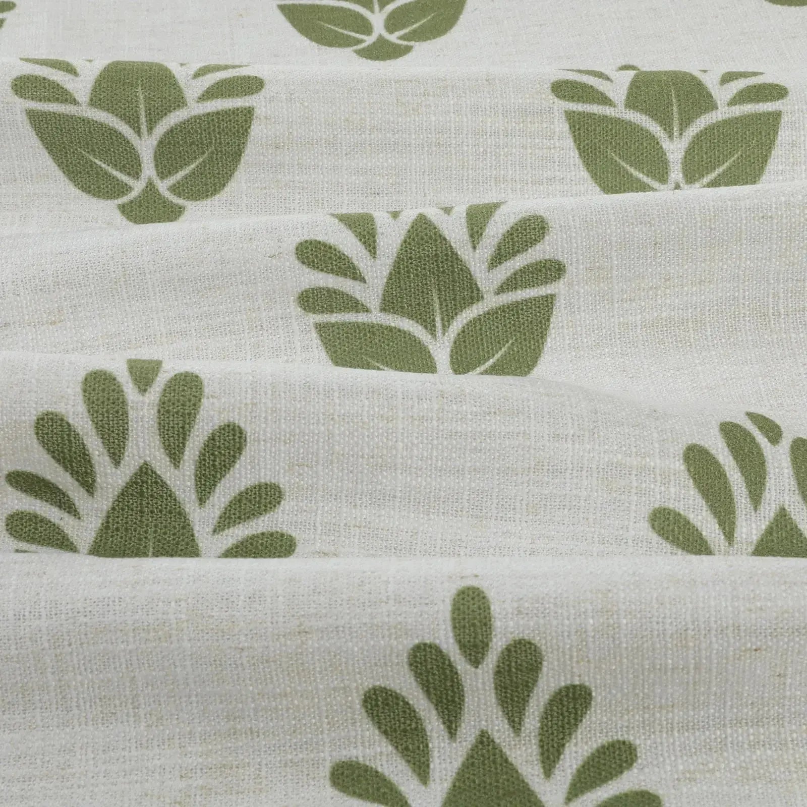 Stefana Silber Print Linen Blend Curtain Drapery Pleated?-TWOPAGES
