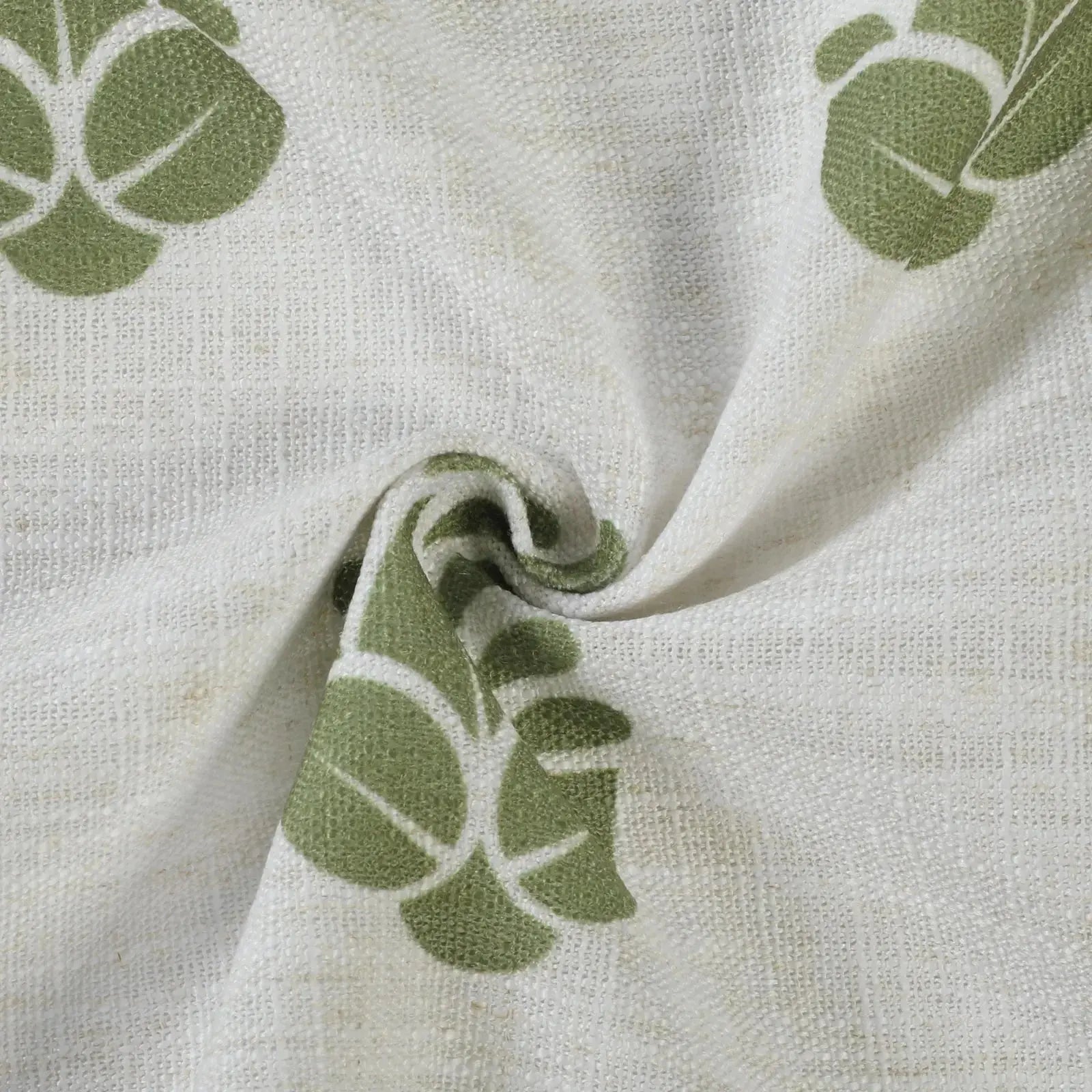 Stefana Silber Print Linen Blend Curtain Drapery Pleated?-TWOPAGES