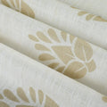 Stefana Silber Print Linen Blend Curtain Drapery Pleated?-TWOPAGES
