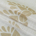 Stefana Silber Print Linen Blend Curtain Drapery Pleated?-TWOPAGES