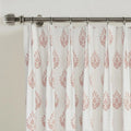 Stefana Silber Print Linen Blend Curtain Drapery Pleated?-TWOPAGES