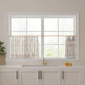 Stefana Silber Print Linen Pleated Cafe Curtains-?-TWOPAGES