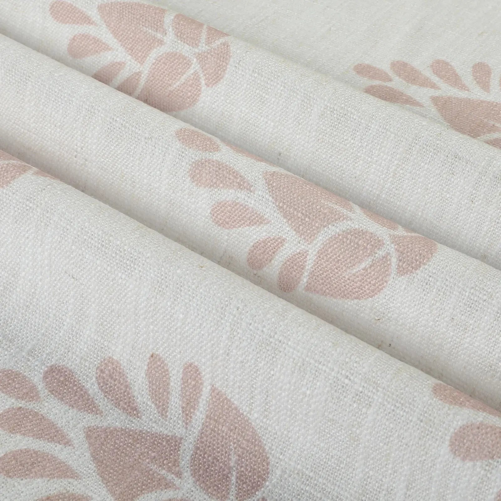Stefana Silber Print Linen Blend Curtain Drapery Pleated?-TWOPAGES