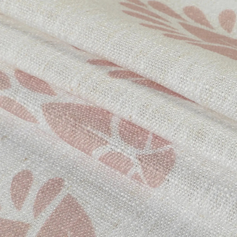 Stefana Silber Print Linen Blend Curtain Drapery Pleated?-TWOPAGES