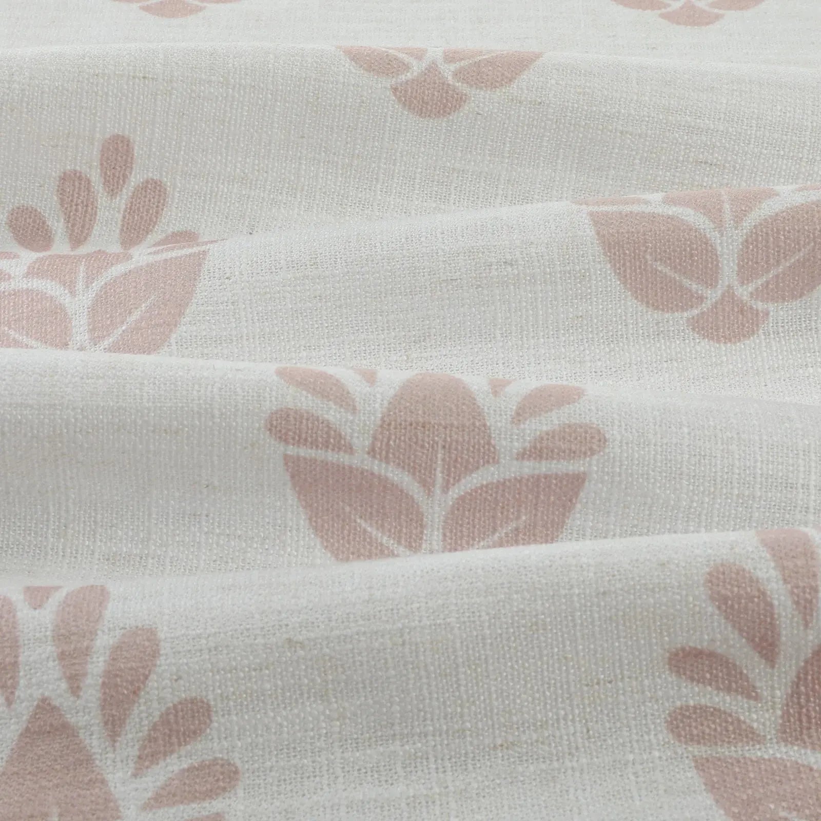 Stefana Silber Print Linen Blend Curtain Drapery Pleated?-TWOPAGES