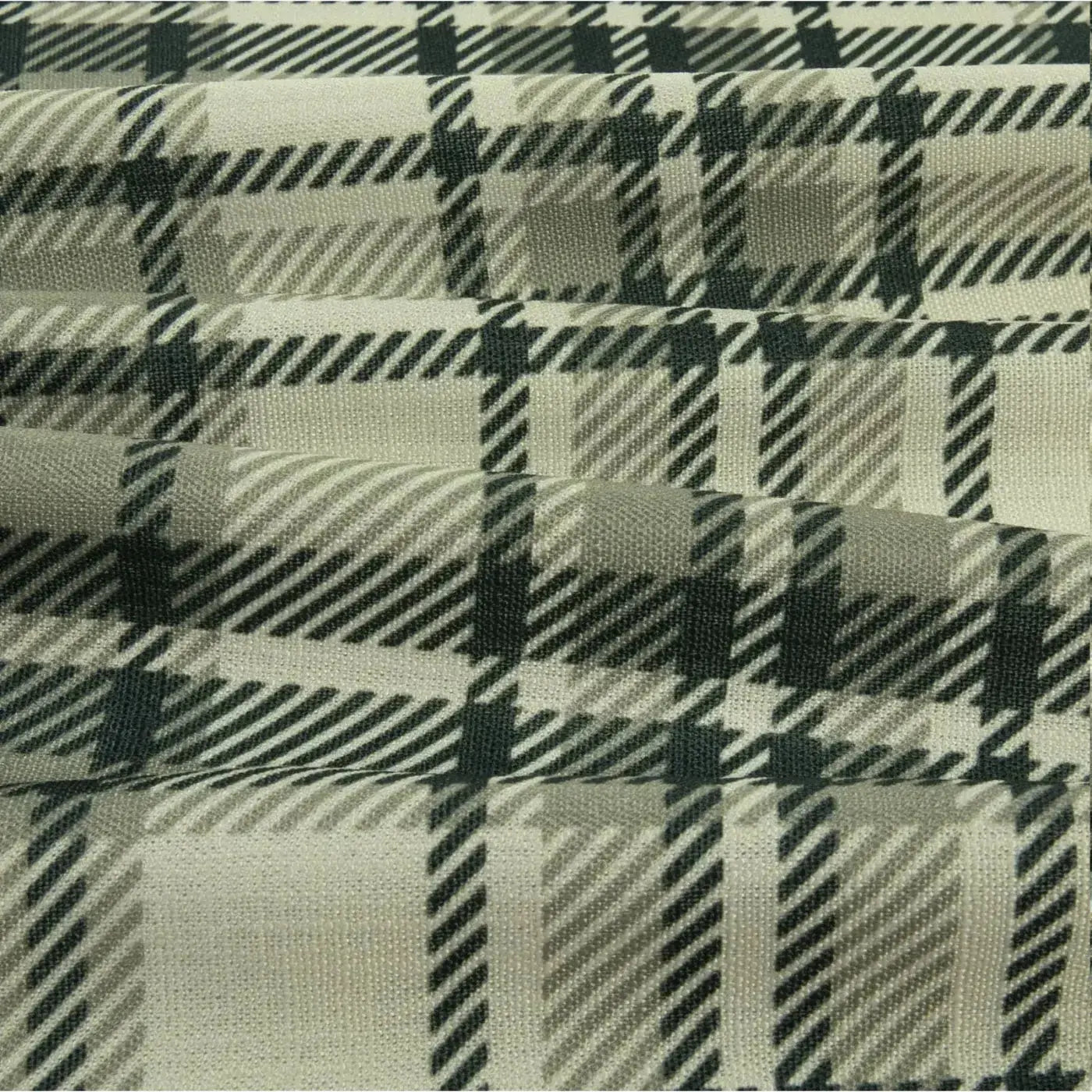 Sara Le Print Linen Pleated Cafe Curtains -TWOPAGES
