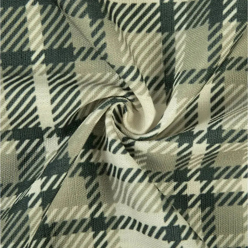 Sara Le Print Linen Pleated Cafe Curtains -TWOPAGES