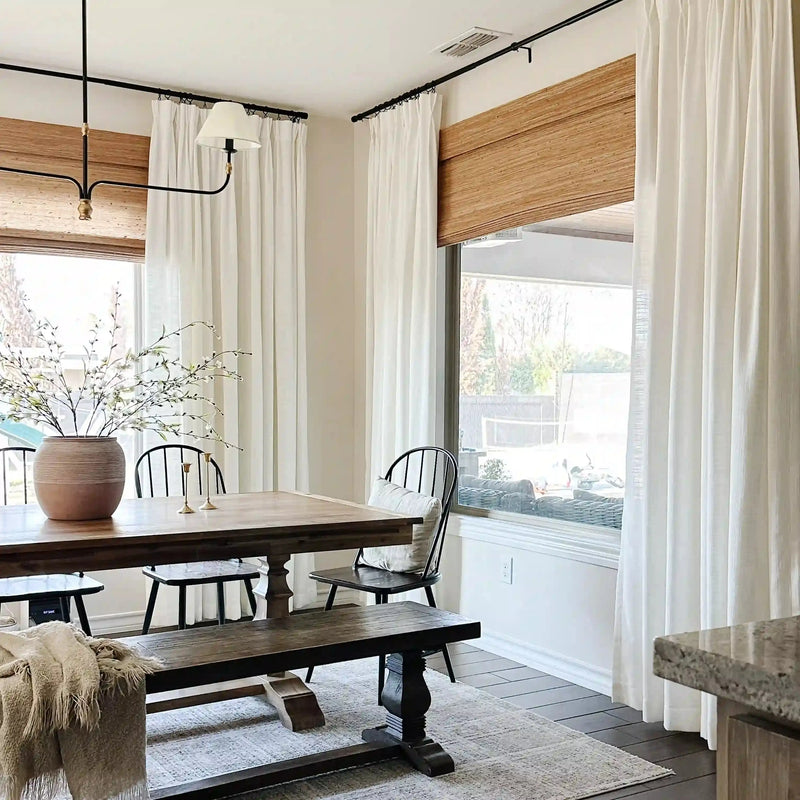 Natural Jute Bamboo Woven Blind - Bark?-TWOPAGES CURTAINS
