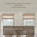 Natural Paper Bamboo Woven Blind - Marble White TWOPAGES CURTAINS