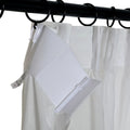 Florida Embossed White Semi Sheer Curtain Pleated?-TWOPAGES