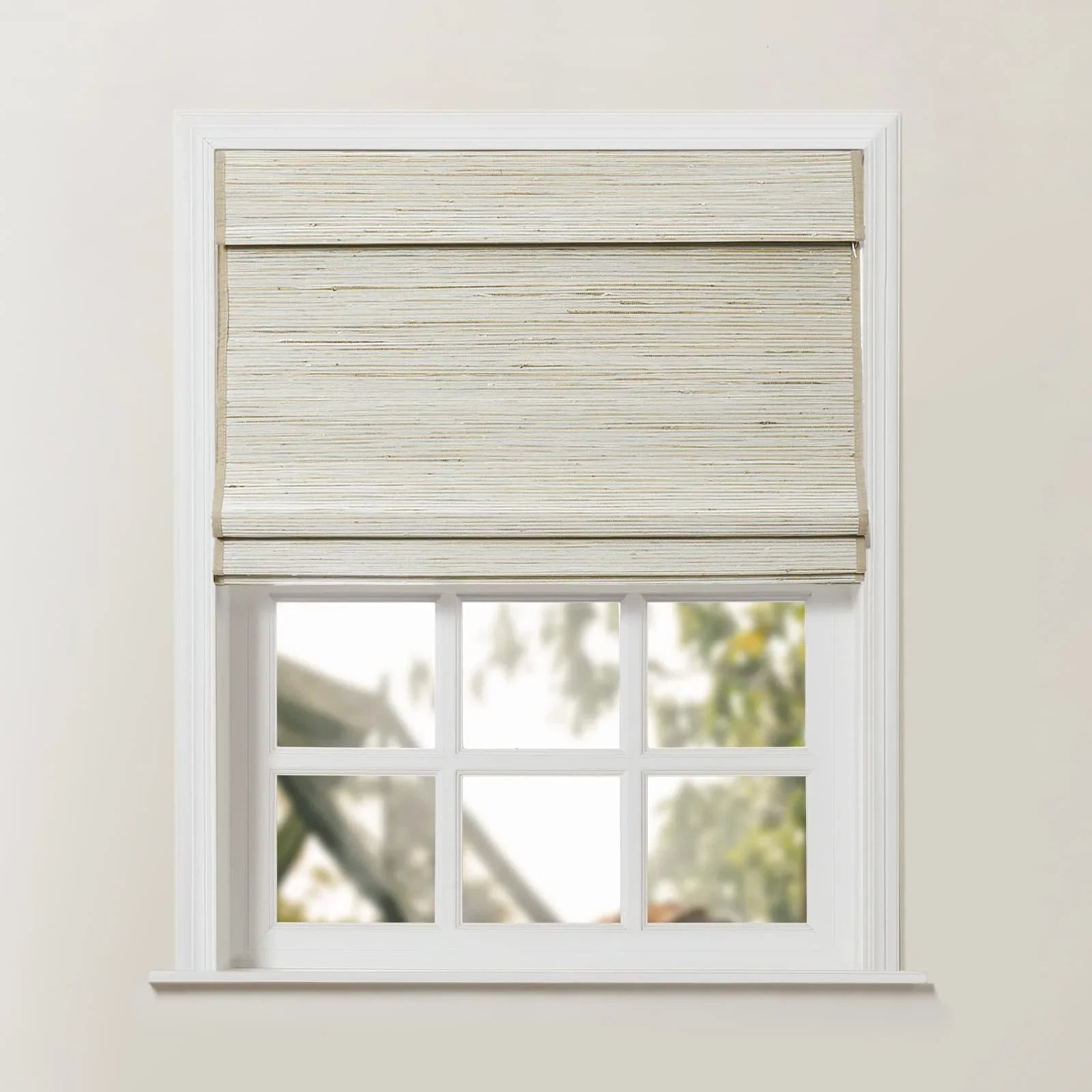 Rae Natural Ramie Jute Woven Wood Blinds - Series D?-TWOPAGES CURTAINS
