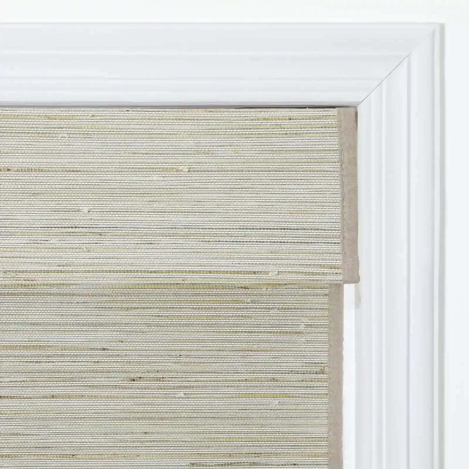 Rae Natural Ramie Jute Woven Wood Blinds - Series D?-TWOPAGES CURTAINS