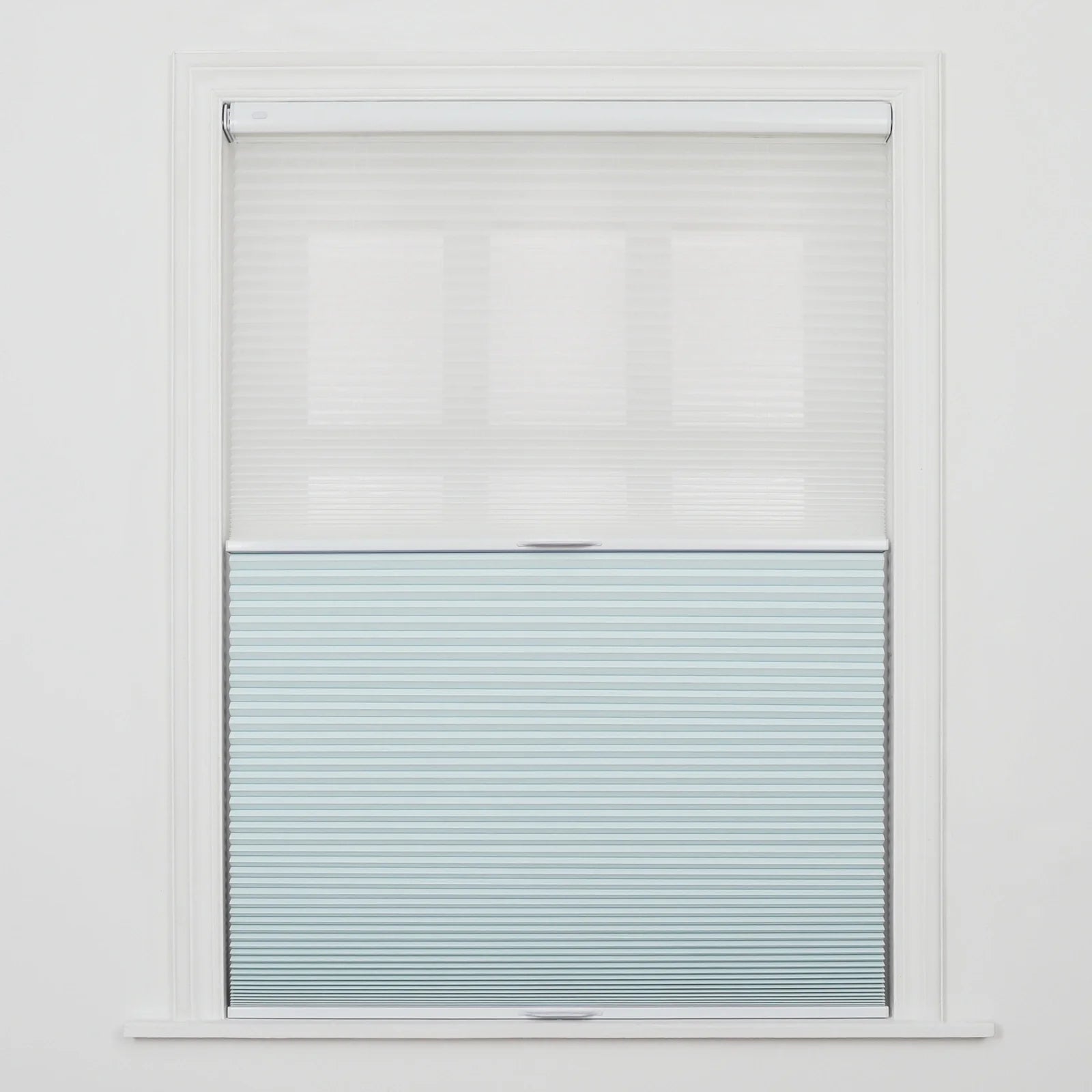 Aura No-Drill Day Night Blackout Cellular Window Blinds Cordless