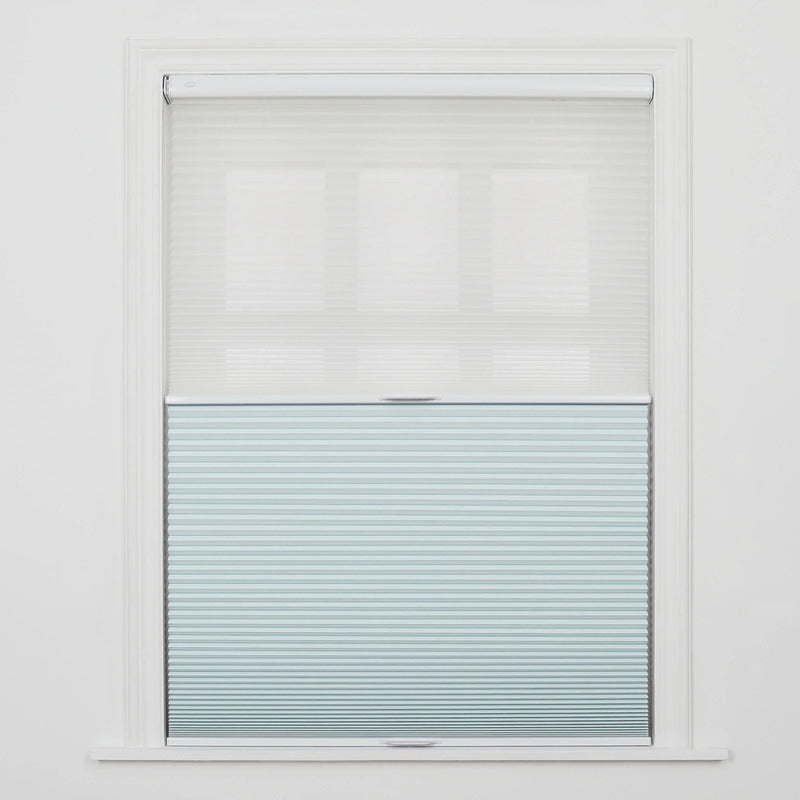 Aura No-Drill Day Night Blackout Cellular Window Blinds Cordless