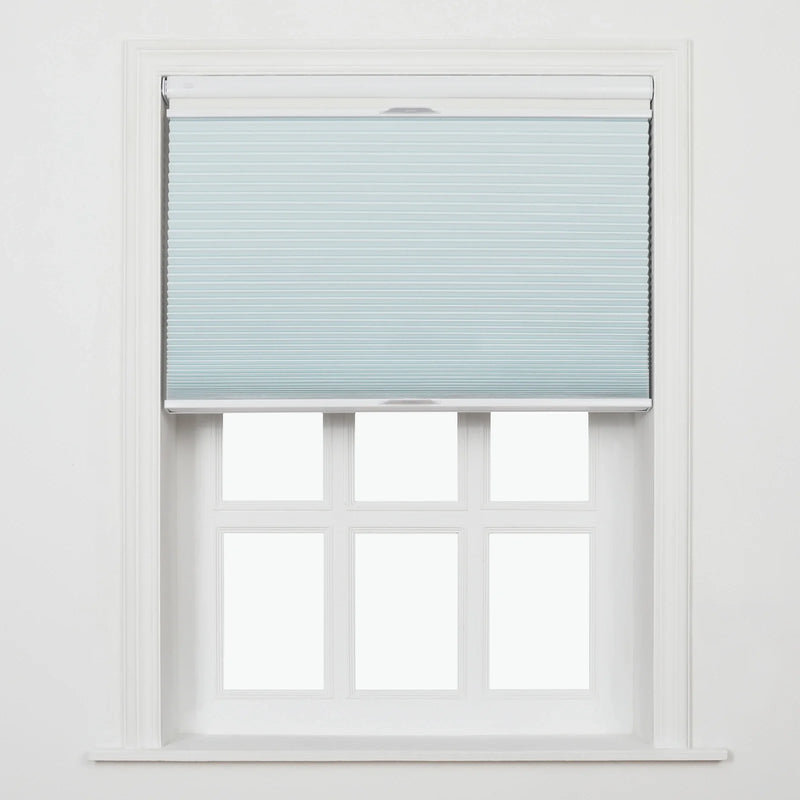 Aura No-Drill Day Night Blackout Cellular Window Blinds Cordless