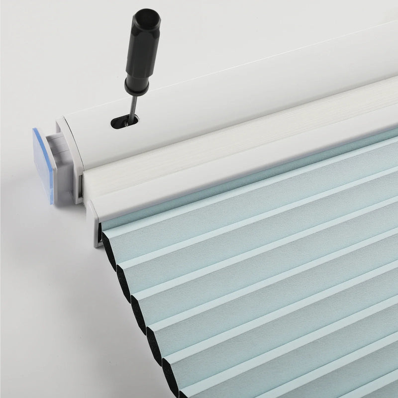 Aura No-Drill Day Night Blackout Cellular Window Blinds Cordless