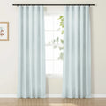 Jawara Luxury Linen Cotton Curtain Soft Top- Light Blue J401-23-TWOPAGES