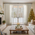 Flynn Airy Lightweight Sheer Curtain Pleated-?-TWOPAGES