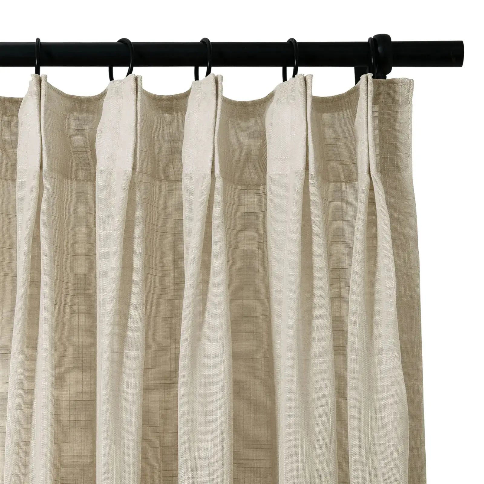 Flynn Airy Lightweight Sheer Curtain Pleated?-TWOPAGES
