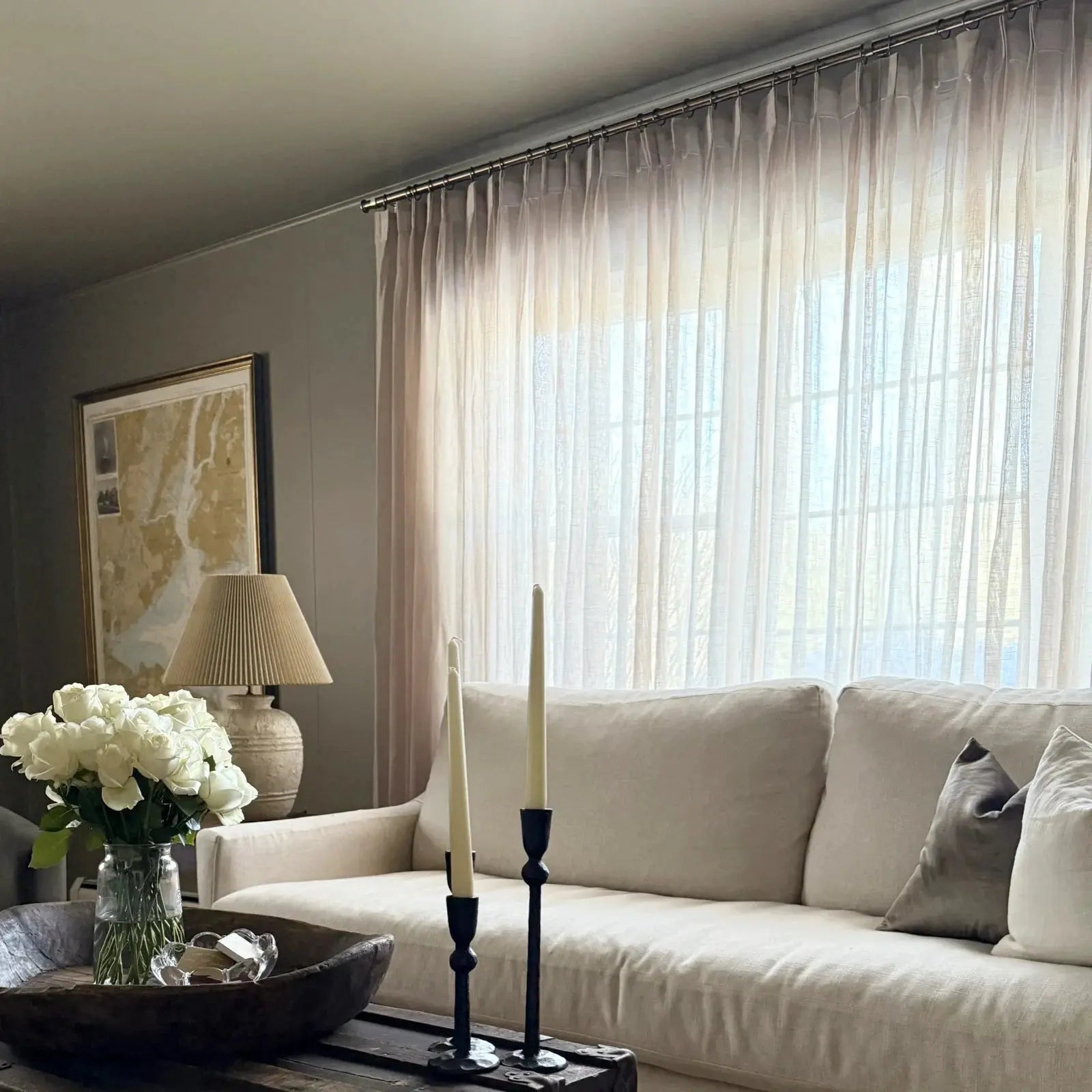 Flynn Airy Lightweight Sheer Curtain Pleated?-TWOPAGES