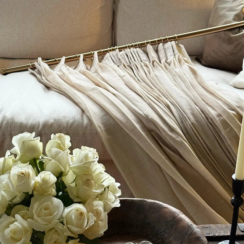 Flynn Airy Lightweight Sheer Curtain Pleated?-TWOPAGES