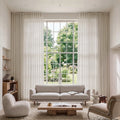 Flynn Voile Wave Curtains with Belt Hook - Leo Track