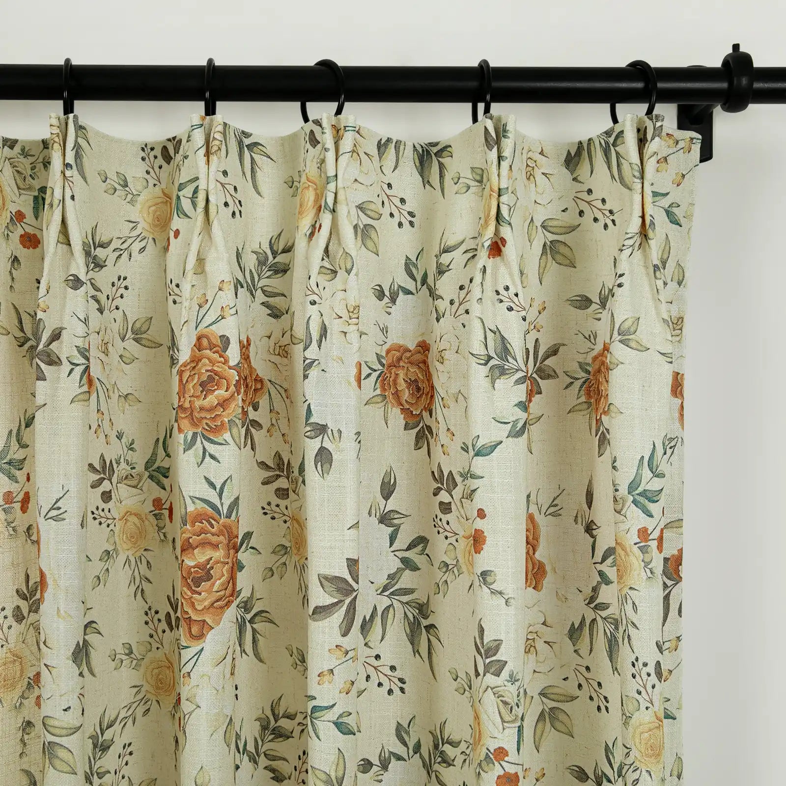 Holly Botanical Boho Drapery Pleated (52 inches Width Limit)?-TWOPAGES