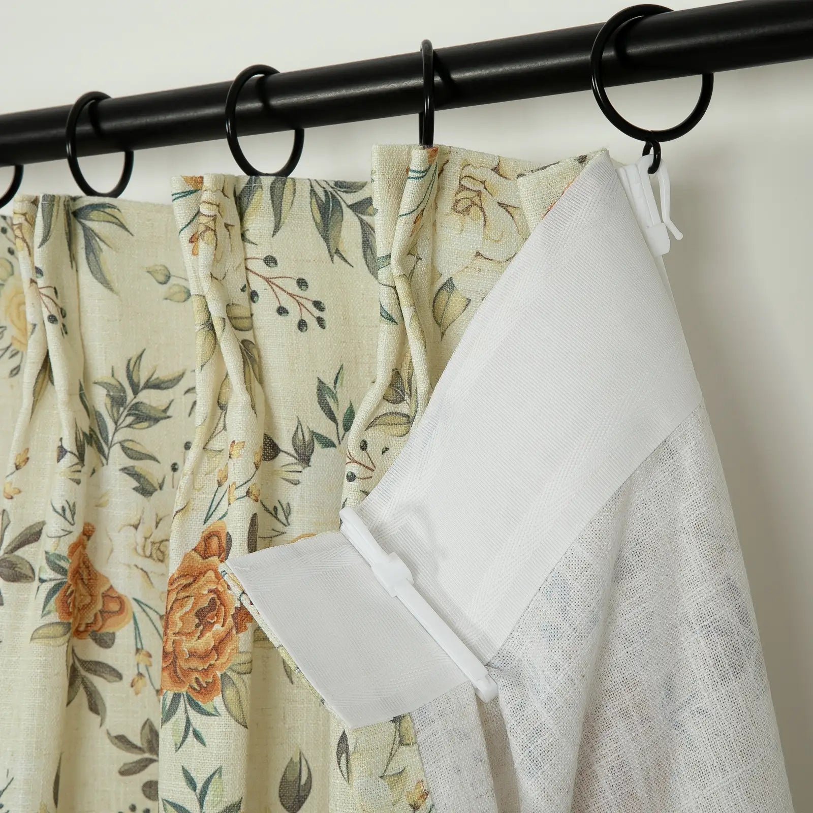 Holly Botanical Boho Drapery Pleated (52 inches Width Limit)?-TWOPAGES