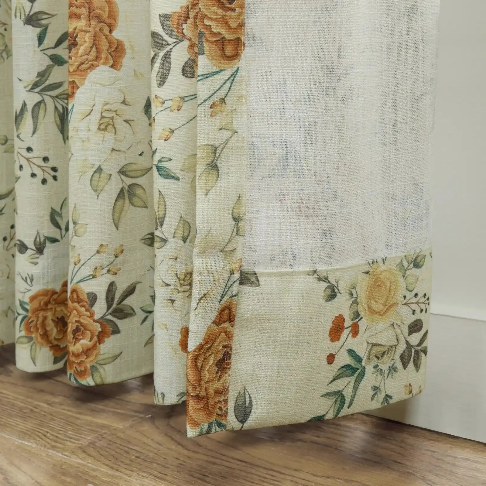 Holly Botanical Boho Drapery Pleated (52 inches Width Limit)?-TWOPAGES