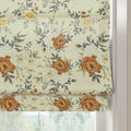Holly Botanical Boho No-Drill Flat Fold Roman Blind Cordless