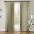 Patti Premium Belgian Linen Flax Curtain Pleated TWOPAGES